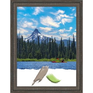 18"x24" Opening Size Upcycled Wood Picture Frame Art Brown/Gray - Amanti Art: Modern Style, Acrylic Glazing, Wall Mount - 1 of 4