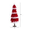 Nearly Natural 5-ft Pre-Lit Artificial Peppermint Christmas Tree with 150 Microdot LED Lights - 2 of 4