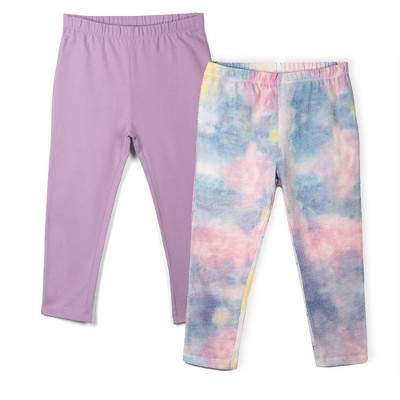Mightly Girls Fair Trade Organic Cotton, Cropped Leggings 2-pack