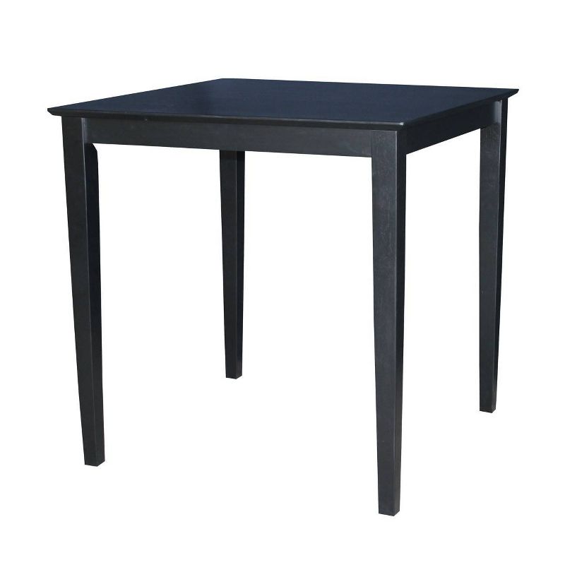 36" Square Solid Wood Top Counter Height Table with Shaker Legs - International Concepts, 3 of 6