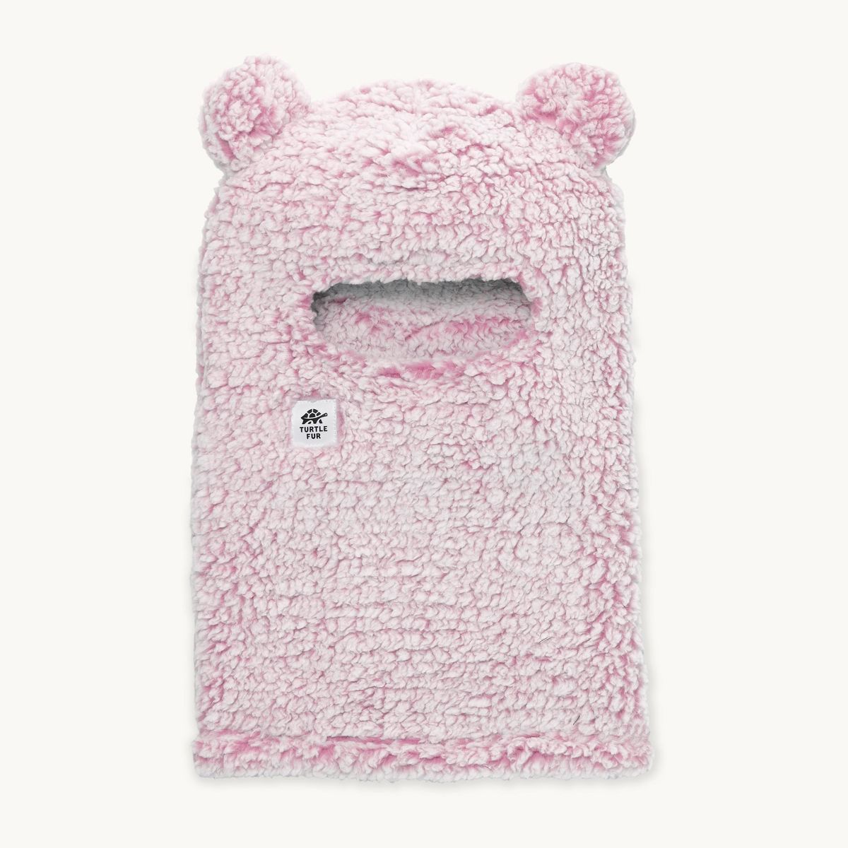 Turtle Fur Kids Comfort Lush Bear Balaclava - Recycled High Pile Fleece Winter Face Mask