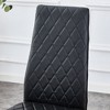 SEVOBAL Dining Chairs 6 Piece Set of Armless High Backrest Chair, Suitable for Restaurants, Living Rooms, Kitchens, Black, 15"*15"*38.6" - 2 of 4