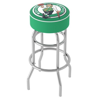 Boston Celtics Green Swivel Bar Stool with Chrome Legs