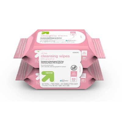 Grapefruit 50ct Facial Wipes - up & up™