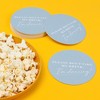 Big Dot of Happiness 25 Ct Dusty Blue Simple Script Please Don't Take My Drink I'm Dancing Coasters, 4-Inch Disposable Round Paper Coasters - 3 of 4