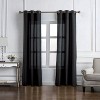 RT Designers Collection Cole Textured Grommet Room Darkening Curtain Panel Black - image 2 of 4