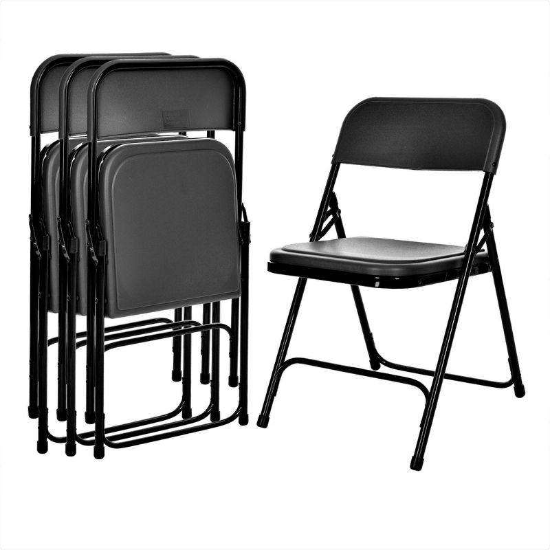 Set of 4 Premium Resin Plastic Folding Chairs - Hampden Furnishings, 2 of 9