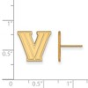Black Bow Jewelry 10k Yellow Gold Villanova Wildcats NCAA Post Earrings - 2 of 3