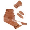 Allegra K Women's Faux Leather Self Tie Bowknot Wide Waist Band Sash Obi Belt One Size - 2 of 4