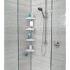 HiRise Four Corner Standing Shower Caddy with 9' Tension Pole Rust Proof Aluminum Shower Organizer - Better Living Products: Adjustable Height - 4 of 4