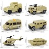 Military Transport Truck with Toy Soldiers and Rocket Car Battle Play Set for Kids 3-7 - 3 of 4