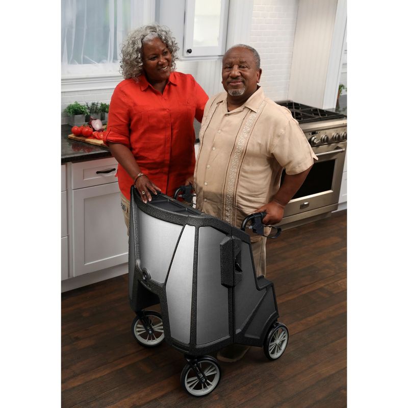 Motivo Tour Upright Rolling Walker with Seat, 2 of 11