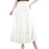 Artyska Women's Boho Flowy Tiered Ruffle Lace Long Maxi Skirt - 2 of 4