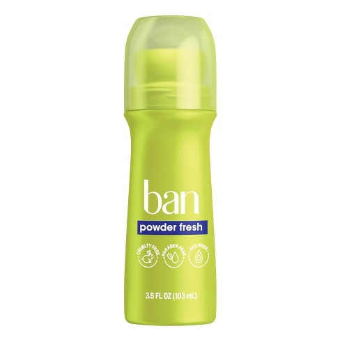 Ban Invisible Roll-On Antiperspirant Deodorant Powder Fresh with Odor-Fighting Ingredients - 3.5 fl oz - image 1 of 4