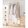 Heavy Duty Clothing Rack w/Storage Shelf, Bamboo Freestanding Garment Rack for Bedroom, Balcony, Clothes Store, Clothing Storage Organizer - 4 of 4