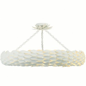 Crystorama Lighting Broche 8 - Light Flush Mount in  Matte White - 1 of 1