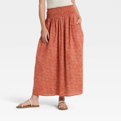 Women's Printed Maxi Skirt - Universal Thread™