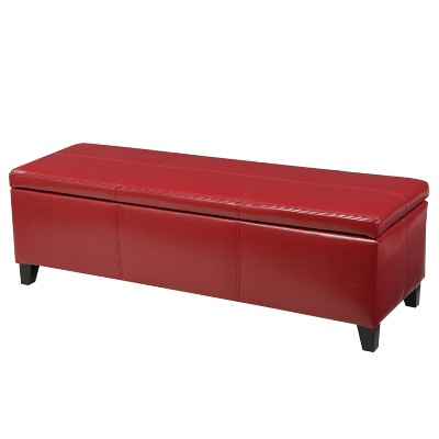 NicBex Modern 51.25" Storage Bench Wood Accent Stools with Cushioned Top for Bedroom and Entryway