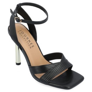 Journee Collection Womens Annett Mid Heel Open Toe Pumps - 1 of 4