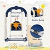 3-in-1 Toddler Slide and Swing Set with Climber Slide Playset, Basketball Hoop, and Alphabet Theme - Freestanding Playground Combination for Baby - 2 of 4