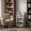 FurnitureR Bookcase with 4-Tier Open Storage, Small Wooden Book Rack Display Stand, Bookshelf Storage Organizer for Playroom, Bedroom, Living Room - 3 of 4