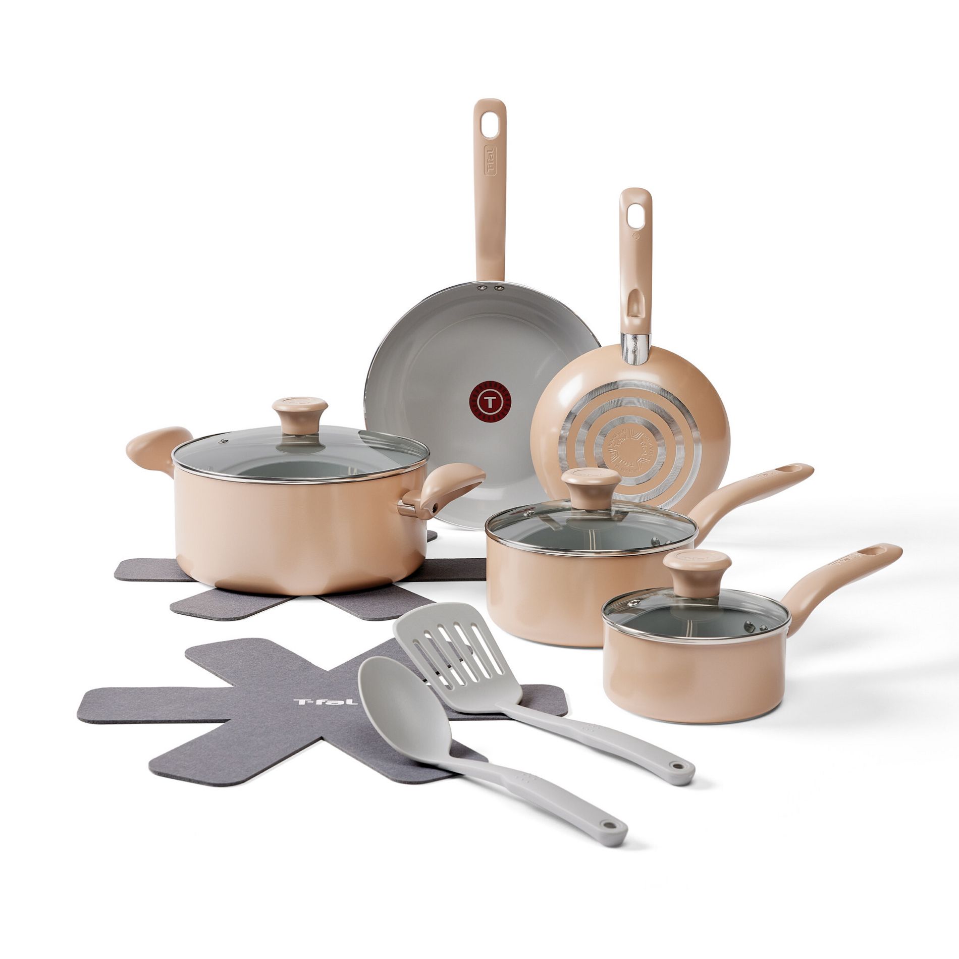T-Fal 12pc Simply Cook Ceramic Cookware Set