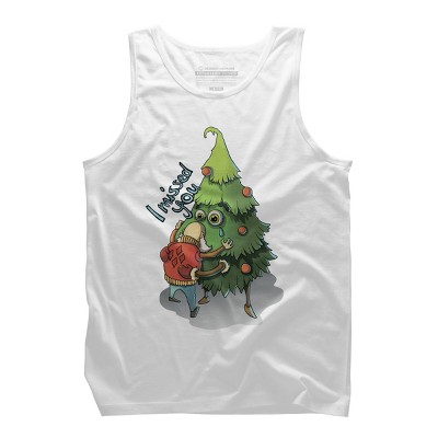 Men's Design By Humans Waiting for Christmas By kuz512 Tank Top
