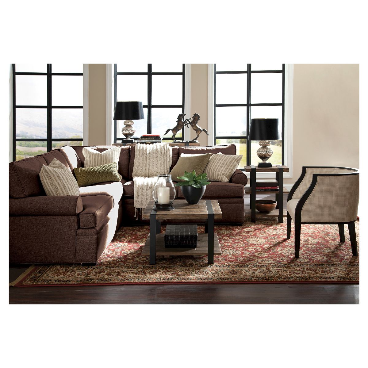 Modesto Metal Coffee Table - Alaterre Furniture - thumbnail 3