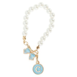 Unique Bargains Pearl Chain Bow Water Cup Pendant 1 Pc - 1 of 4
