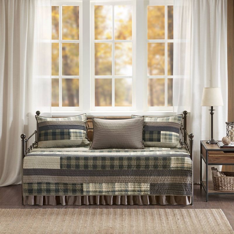 Winter Plains 5 Piece Day Bed Cover Set - Tan, 3 of 7