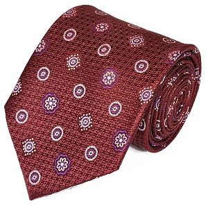Men's Floral 3.25 Inch Wide And 58 Inch Long Woven Neckties - 1 of 4