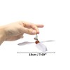 Unique Bargains Cat Feather Plaything Cat Wand Replacement Feathers Compact Hair Gray 3 Pcs - 2 of 4