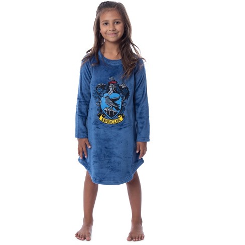 Harry Potter Ravenclaw Crest Raglan Nightgown-all Houses (10/12) Blue : Target