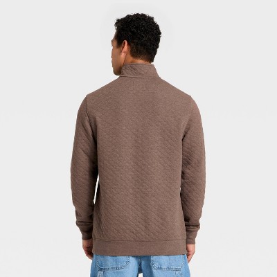 Men Comfort Wear Quilted 1/4 Snap Pullover – Goodfellow & Co