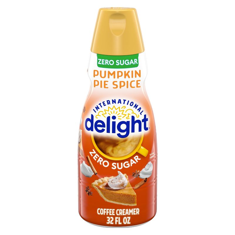 International Delight Zero Sugar Pumpkin Pie Spice Coffee Creamer - 1qt, 1 of 12