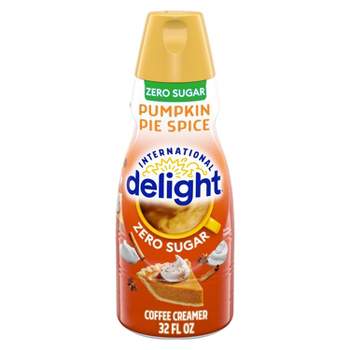 International Delight Zero Sugar Pumpkin Pie Spice Coffee Creamer - 1qt