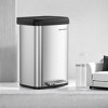 13-Gallon Stainless Steel Kitchen Trash Can with Stay-Open Lid, Step-on Pedal, Soft Closure - Tall, Large, Space-Saving Design - 3 of 3