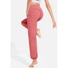 BABYYER Women's High Waisted Yoga Pants, Wide Leg Fake Drawstring Trousers, Casual Sweatpants with Pockets, Quick-Drying and Breathable - 3 of 4