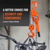 VEVOR Manual Lever Chain Hoist, 6 Ton 13200 lbs Capacity 10 FT Come Along, G80 Galvanized Carbon Steel with Weston Double-Pawl Brake - 3 of 4