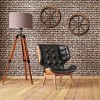 Slickblue Set of 2 Rustic Wooden Wagon Wheel Wall Decor, 24" Western Style Garden Accent for Home & Yard - 4 of 4