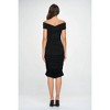 Women's Off Shoulder Midi Bodycon Dress - reneec. M - 2 of 3