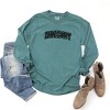 Simply Sage Market Women's Embroidered Homebody Long Sleeve Garment Dyed Tee - 2 of 2