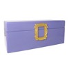 Friends TV Series Purple Lacquer with Gold Frame Accent Wooden Jewelry Storage Organizer Box - 2 of 4