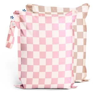 Tiny Twinkle Mess-Proof Waterproof Washable Baby/Toddler Wet Bags for Diapers, Swimsuits and Travel - 1 of 4