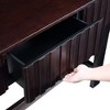 PAGED Modern Farmhouse Console Table with Fluted Drawers & Solid Pine Legs, 52" Entryway Table with 3 Handle-Less Drawers, Entryway Sofa Table - 4 of 4
