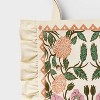 Latino Heritage Month Ruffle Reusable Tote Bag - Ivory Floral - 2 of 3