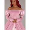 HalloweenCostumes.com Disney’s The Little Mermaid Pink Dress, Adult Princess Ariel Gown, Women’s Halloween Costume - 2 of 4