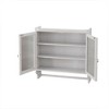Chery Life 24.8" Vintage Double Glass Door Wall Cabinet with Three Tiers of Storage & Towel Rack - 3 of 4