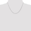 Black Bow Jewelry 0.7mm, 14k White Gold, Octagonal Snake Chain Necklace - 2 of 4