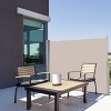 Tangkula 118.5" x 71" Patio Retractable Folding Side Awning Screen Privacy Divider Beige - 3 of 4